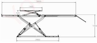 ELEVADOR PARA ALINEAR 5T 5M 1,9M 220v AUTO