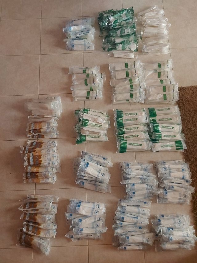 310 tris posate di plastica 