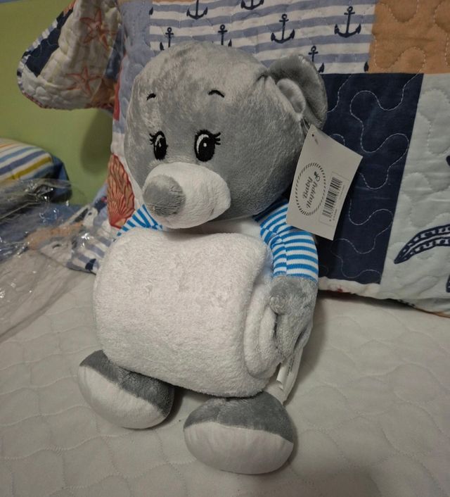 Osito  Peluche con manta