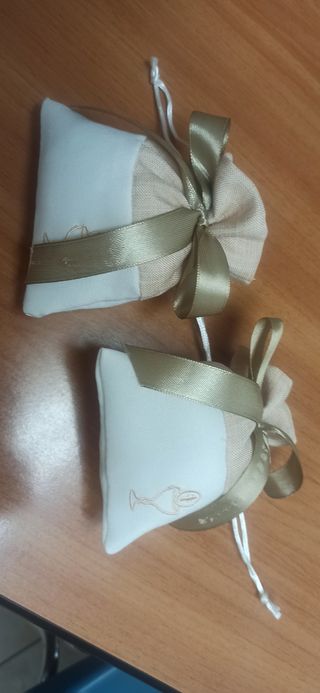 2 sacchetti porta confetti comunione