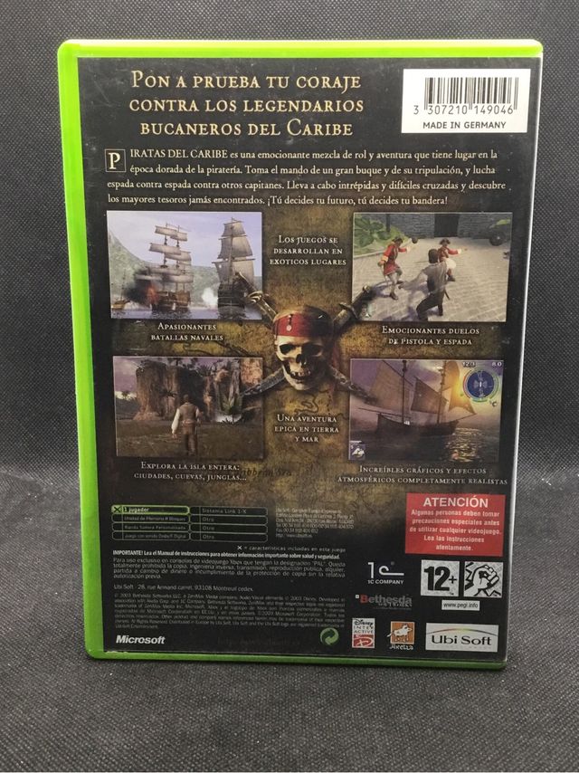 Piratas del Caribe XBOX Clásica PAL ESP