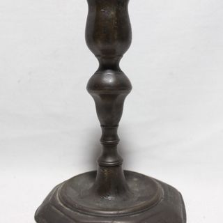 Antico Candeliere Primi XVIII in Bronzo