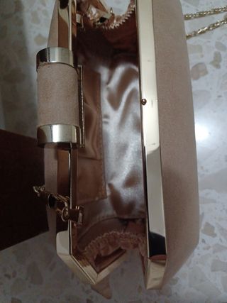 Bolso de fiesta beige