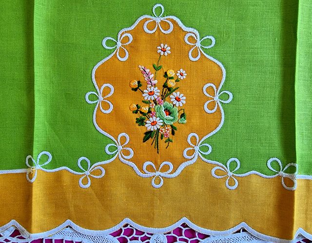 1 Asciugamano Puro Lino Anni 60