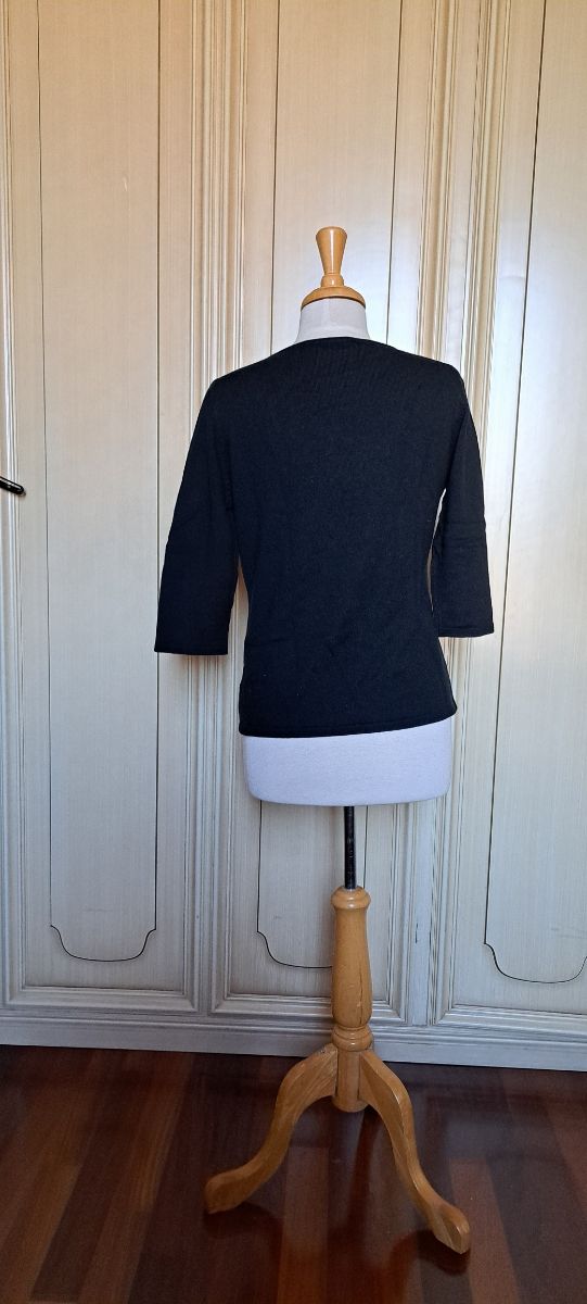 Luisa Spagnoli. Maglia nera elasticizz