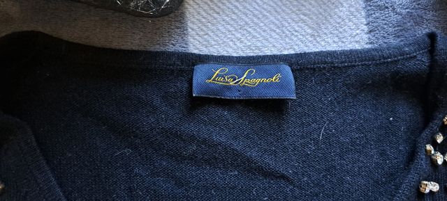 Luisa Spagnoli. Maglia nera elasticizz