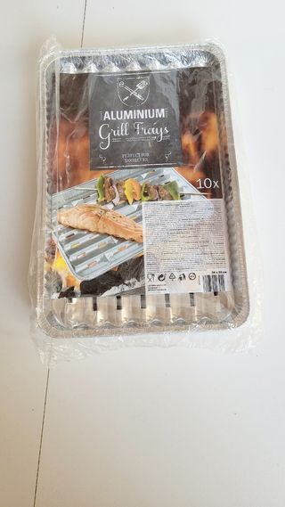 Bandejas aluminio gril 