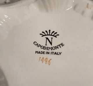 Centrotavola ceramica Capodimonte