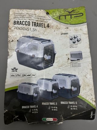 Jaula para transporte de perros vivos 