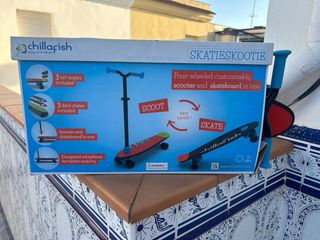 Patinete convertible en monopatin
