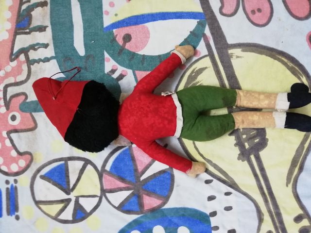 Pinocchio in panno anni 50 Alberani grande