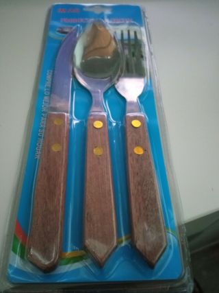 Juego de Cubiertos Acero Inoxidable para Trabajo C