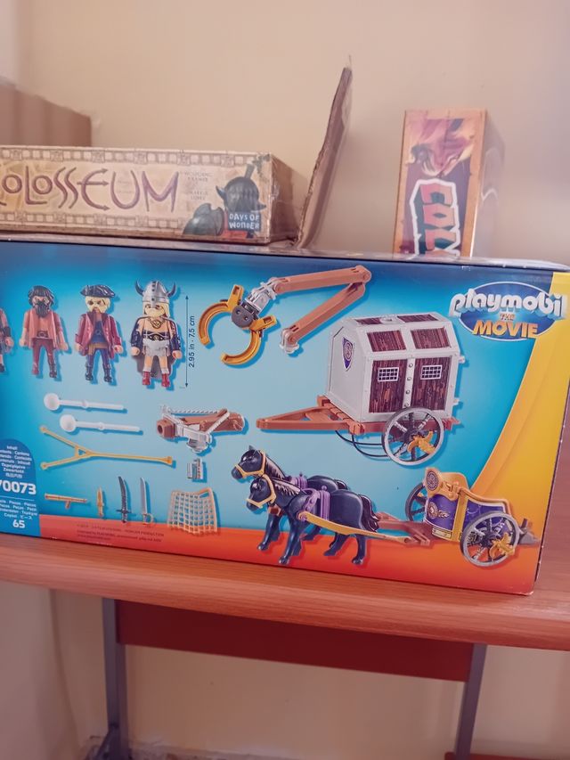 Playmobil carro prisión castillo romano