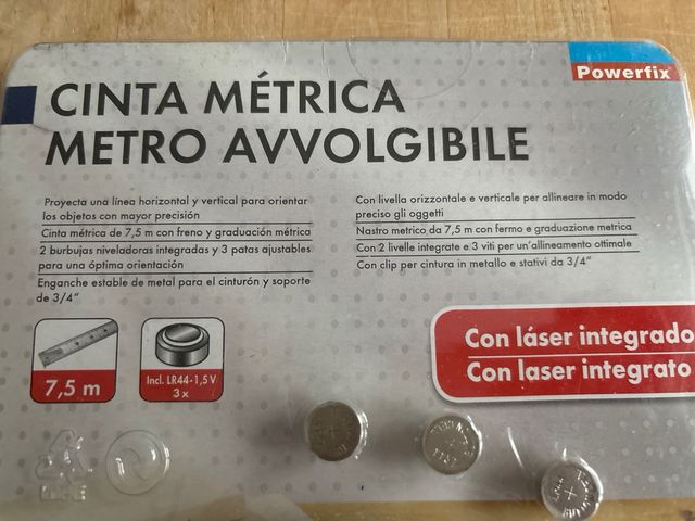 Cinta metrica con laser 7.5metros