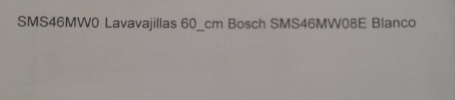 Recambios lavavajillas Bosch