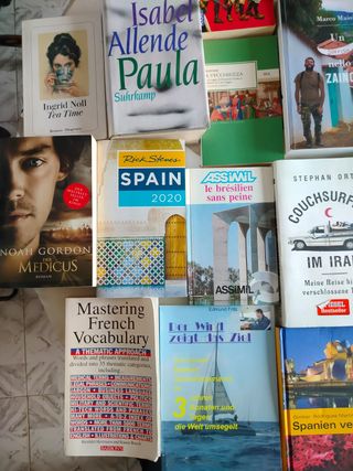 Novelas, libros alemán, inglés, francés, holandes