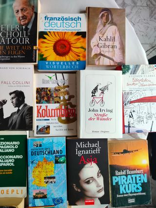 Novelas, libros alemán, inglés, francés, holandes