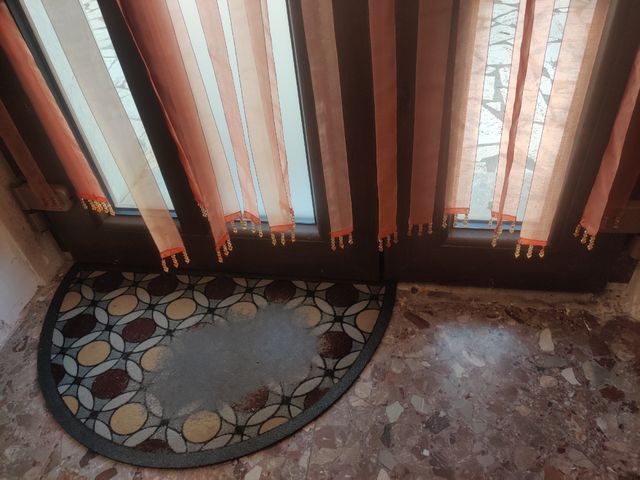 Tendina a fettucce arancione 110x225