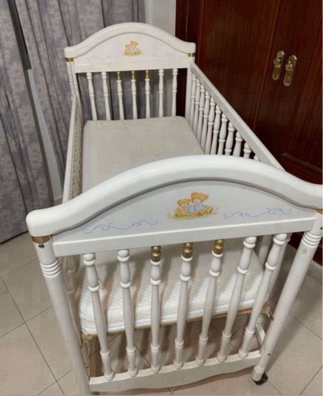 Cuna madera color blanco