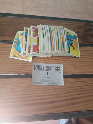 99 cromos diferentes SUPERHÉROES 1980 Fher 