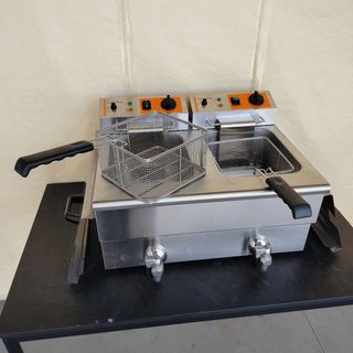 AL ​🔲  Freidora Eléc. 8+8 Lts con Grifo
