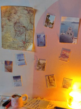 Casa miniatura muñecas estudio habitación