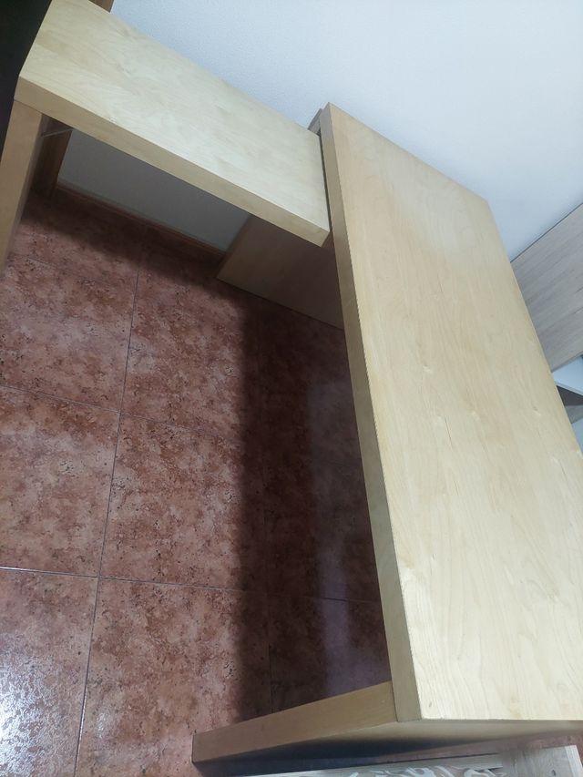 Escritorio extensible de 151cm roble en Santomera