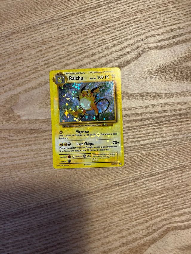 Carta pokemon raichu