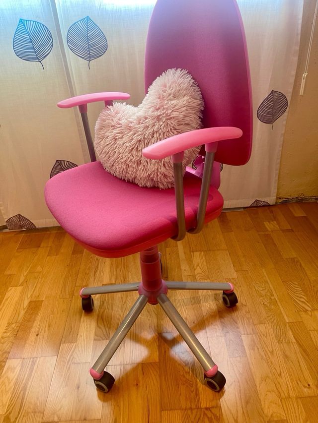 Silla de estudio fucsia 