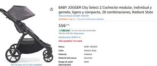 Carrito bebé Baby Jogger City Select 2 + capazo