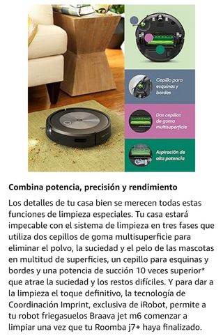 iRobot roomba J7 + grafito nuevo sin estrenar