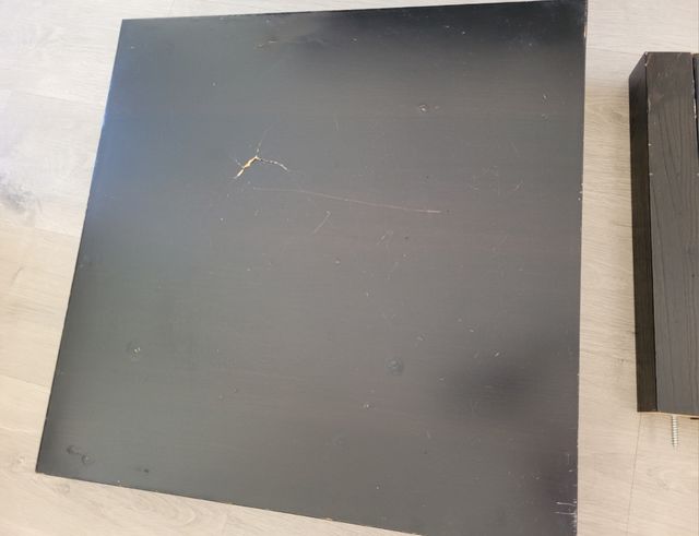 MESA LACK IKEA MARRÓN 55X55CM.