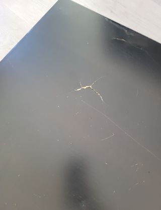 MESA LACK IKEA MARRÓN 55X55CM.