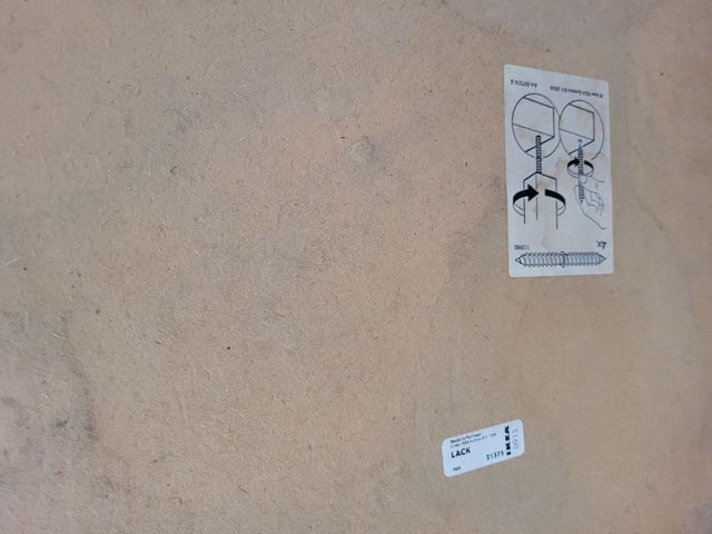 MESA LACK IKEA MARRÓN 55X55CM.