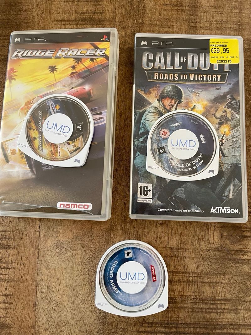 Imagen de Juegos psp Call of Duty, Ridge Racer, Coded Arms