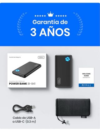 INIU Batería externa USB C 10000mAh