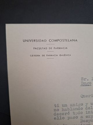 Carta personal y sellos de 1960