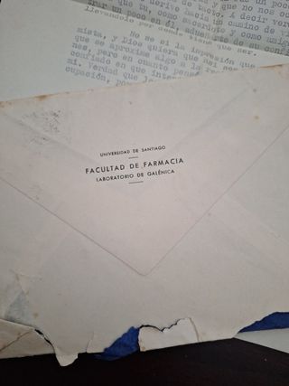 Carta personal y sellos de 1960