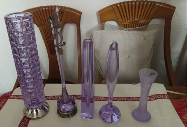 Jarrónes de cristal Alejandríta