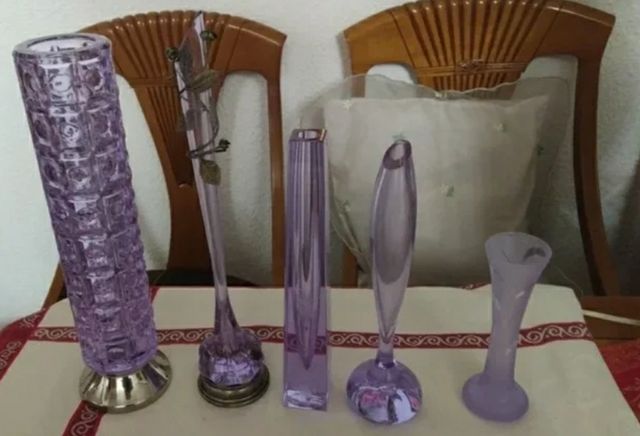 Jarrónes de cristal Alejandríta