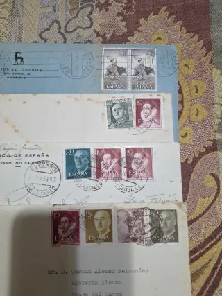 Cartas y sellos de 1959