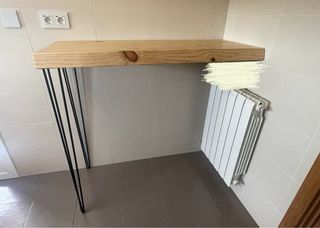 Mesa alta madera maciza