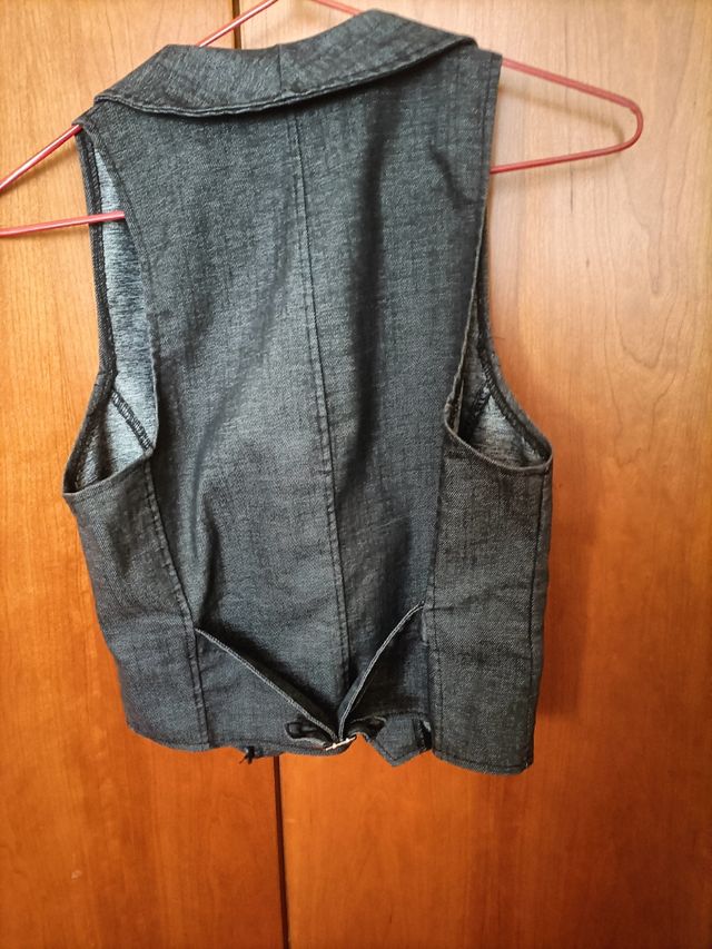 Chaleco  entallado vaquero