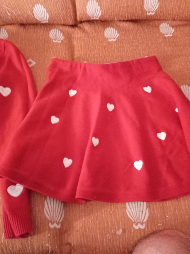 Chaleco y falda