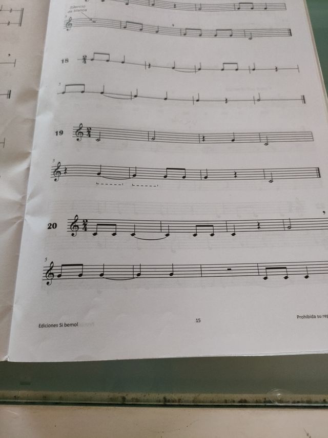 Libro de ritmo 1 Ed Si Bemol