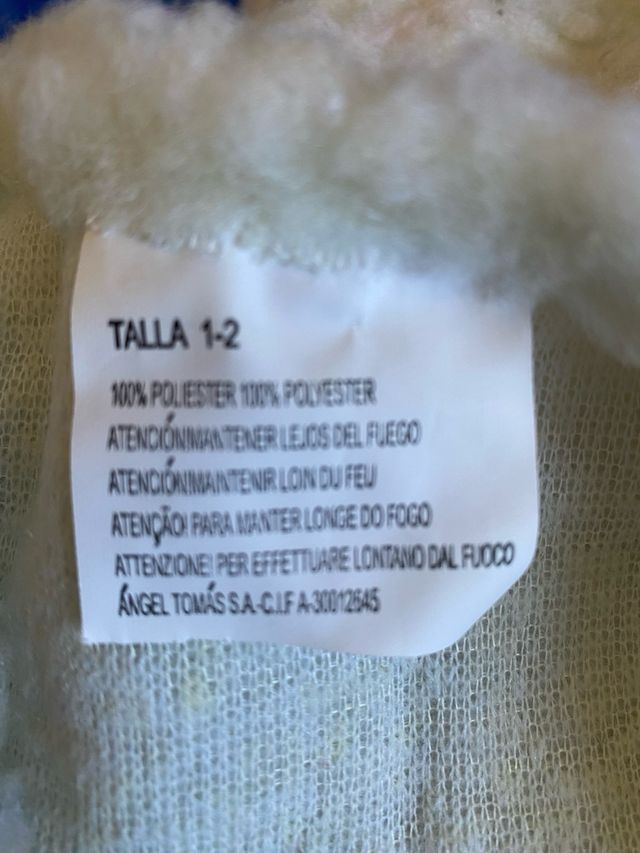 Disfraz de pastorcillo para bebé (1-2 ) 3 piezas