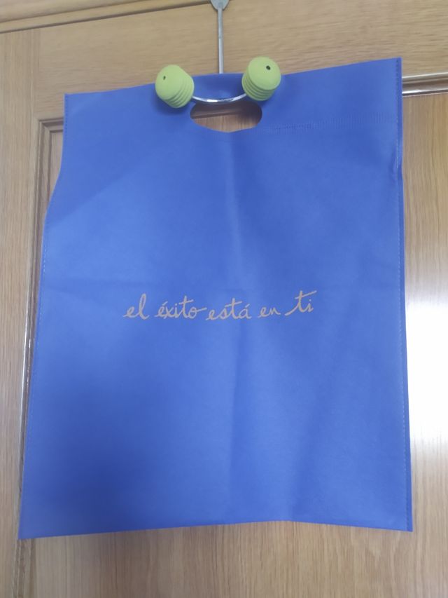 Bolsa de tela con mensaje