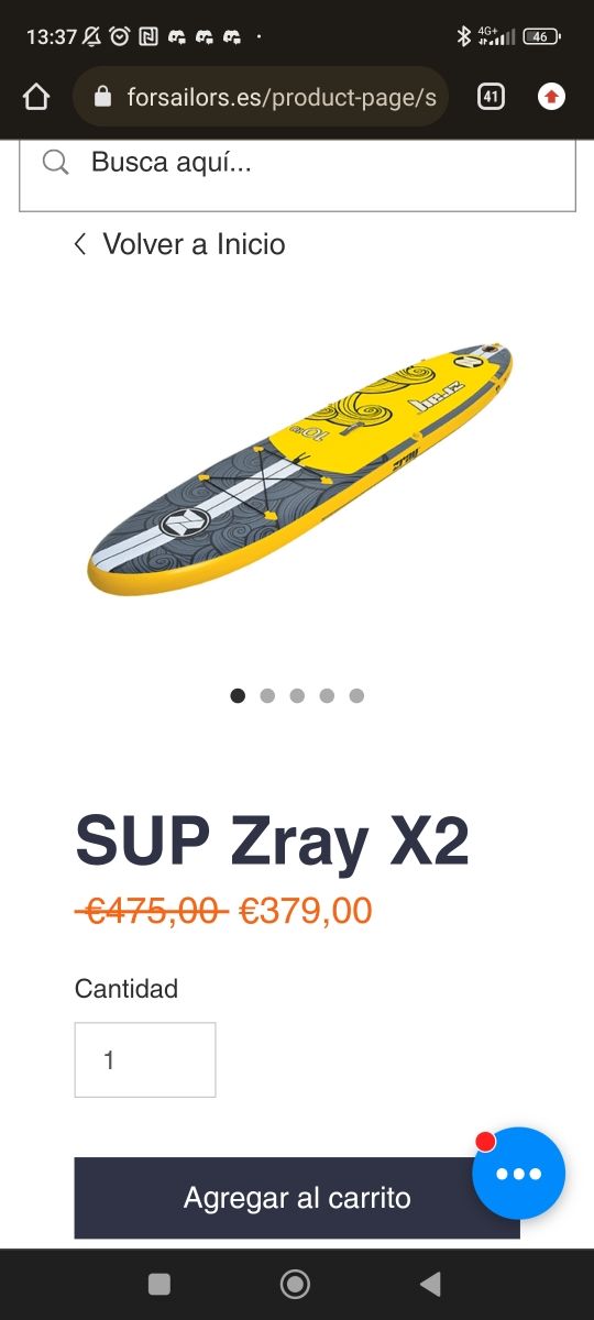 Alquiler tablas paddle surf / sup