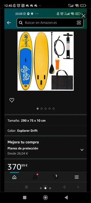 Alquiler tablas paddle surf / sup