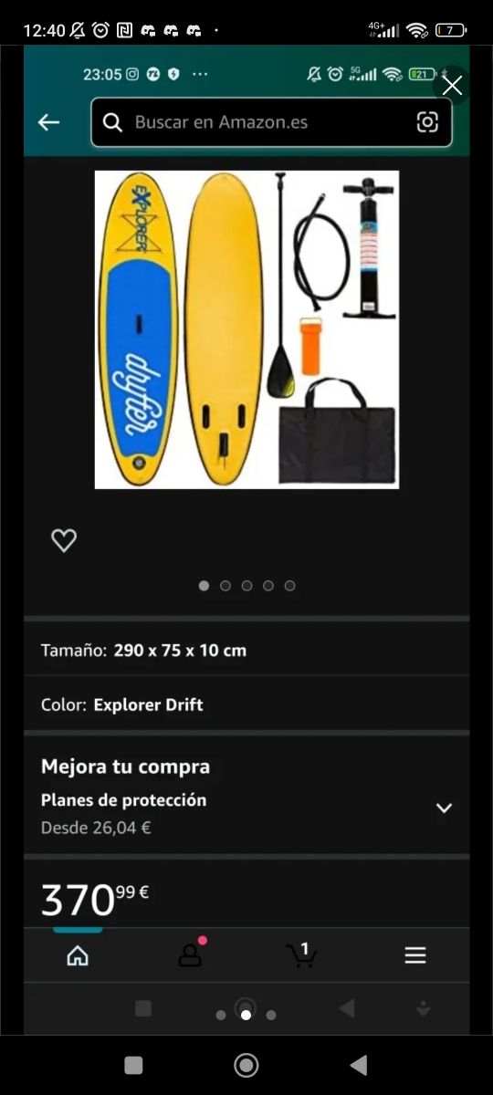 Alquiler tablas paddle surf / sup